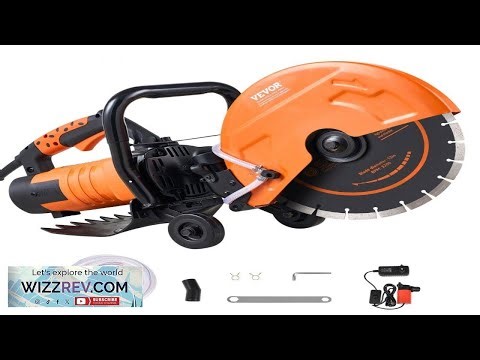 VEVOR Electric Concrete Saw 12 in 1800 W Motor Circular Saw Cutter