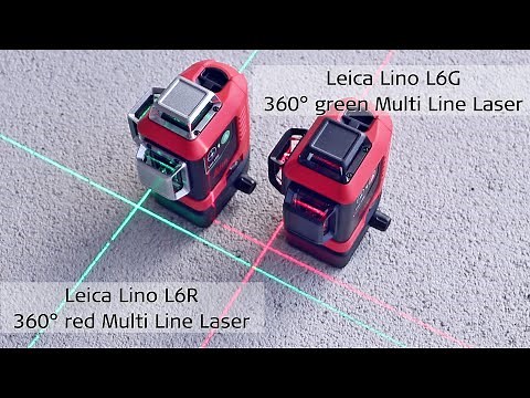 Leica Lino L6R & L6G - 3 x 360° green & red Multi Line Laser