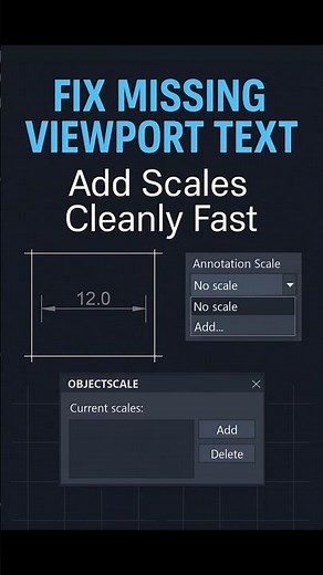 Annotative Dimensions Disappearing? The Viewport Scale Fix #AutoCAD #ACADtips