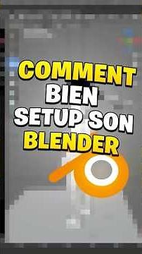 Comment bien setup son blender ! ✨🔥#blender #foryou