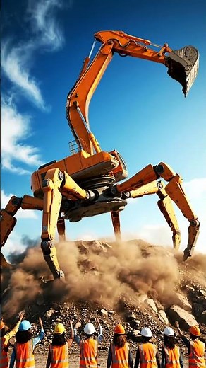 Witness the Future of Construction: The Incredible Spider Excavator in Action! 🕷️🏗️