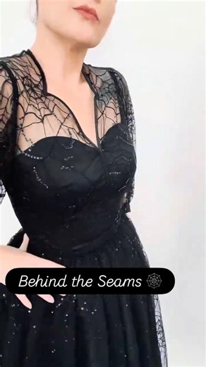Dark Gothic Couture Dress - Behind the Seams 🕷️
