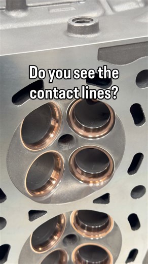 The reason we lap valves. That unbroken, matte-grey band you see on the Beryllium Copper seats is the visual confirmation that the valve and seat are now physically married. In a high-RPM K-series build, this contact point is your primary thermal bridge. If that line is shadowed or inconsistent, the valve loses its ability to dump heat into the cylinder head, leading to localised hotspots and inevitable compression loss. We aren't just looking for a seal; we are looking for total concentricity. 