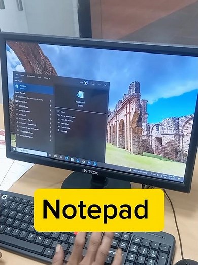 “how to open notepad in computer ||