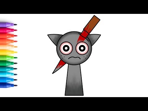 How to draw Sprunki Gray phase 4