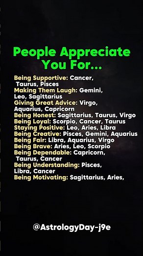 The REAL Reason People Appreciate Your Zodiac Signs #zodiac #zodiacsigns #astrology #horoscope