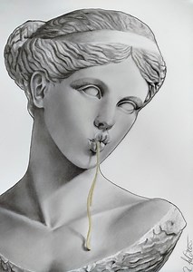 Dessin original au graphite et aux crayons de couleur sur papier, format A4 - Etsy France