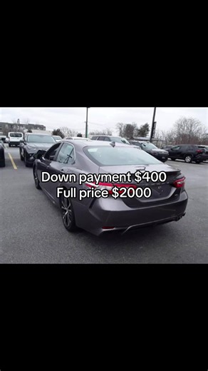 2020 Toyota Camry SE Auto Mileage:65,181 MPG:28/39 (City/Hwy) Ext. Color:Gray Int. Color:Black Fuel Type:Gasoline Drivetrain:Front Wheel Drive Transmission:8-Speed Automatic w/OD Price $2000 Downpayment;$400
