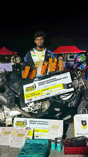 I.Udhaya chandran | 🇮🇳National Stunt Riding Championship 2024 series🔥Final part❤️ As I said “I’ll make you all proud more and more💯” Yes! We did that🏆 And for... | Instagram