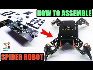 ACEBOTT ESP8266 Quadruped Bionic Spider Robot With Arduino | 8DOF | Robot Lk | How To Assemble