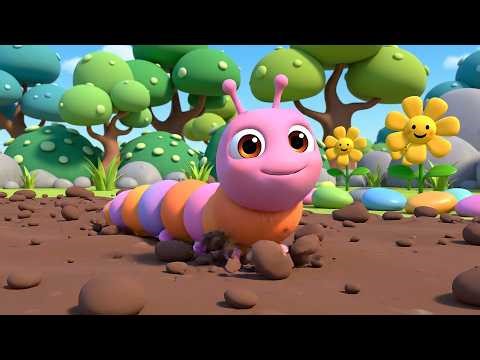 The Wiggly Worm Goes Squirm Squirm Squish | Nursery Rhymes for Kids | Baby Songs & Toddler Learning