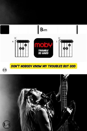 Moby - Trouble So Hard • Short | Scrolling Guitar Chords & Lyrics