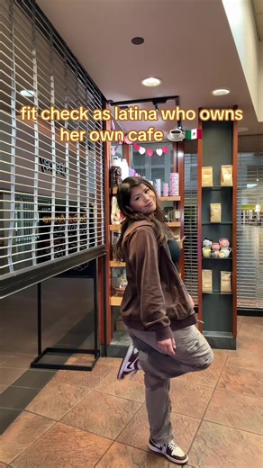 Latina Barista's Cafe Fit Check on Saturday