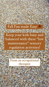 👻Comment “CHARADES” for my free printable Halloween charades cards! Each card prompts child to engage in regulating proprioceptive, vestibular and tactile input! I’m a type “B” mom all the way and all about easy but fun regulation/ entertainment. Although I love looking at them on other OT accounts- you want find any aesthetically beautiful seasonal sensory bins on this page 😅. But I can pick up a bag of corn, dump it in a bin and throw in some mini pumpkins! I’ve had this set up outside all w