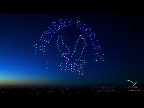 Embry-Riddle Prescott 250 Drone Light Show | Skyworx Aviation Spectacular