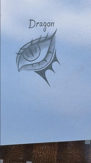 How to draw Dragon Eye Tutorial✏️ #tutorial #howtodraw #drawing #eyes #dragon #art