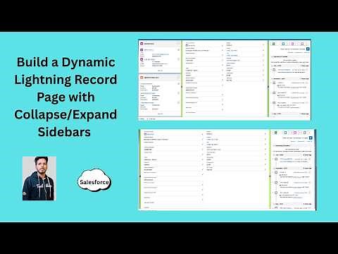 Create a Dynamic Record Page Template in Salesforce | Expand/Collapse Sidebars | Lightning Component