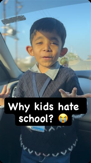 Dhanush | Unfiltered Content on Instagram: "Every parent has heard this excuse 😭 Answer Below 👇 #dhanu #funnykids #kidslogic #parentlife #schoollife kids hate school, school homework, honest kids, funny kid answers"