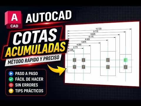 📐 Accumulated Dimensions in AutoCAD | Quick and Accurate Method