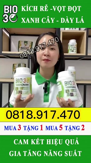 BIO 36: Giải pháp giúp cây xanh lá và phát triển mạnh