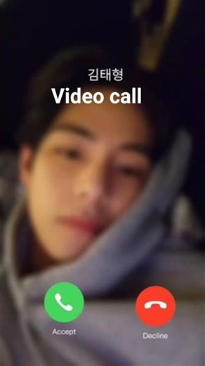 BTS member V video call #video
