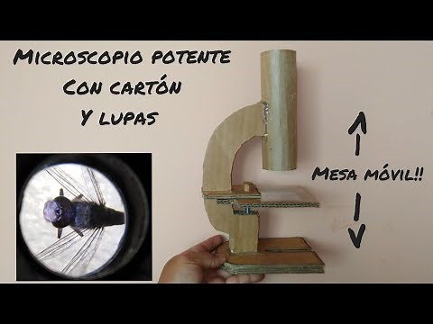 Como hacer un microscopio casero. Muy fácil de hacer.