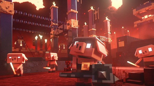 45K views · 2.8K reactions | The piglins are here – and they’re hungry to claim new territory. Call on your allies, Unite the Overworld, and become a hero in #MinecraftLegends! | Minecraft | Facebook