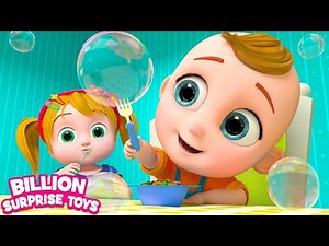 Dolly and the Baby are playing with bubbles! Fun Cartoon for Kids