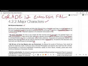 my Chidren my Africa Grade 12 English Fal