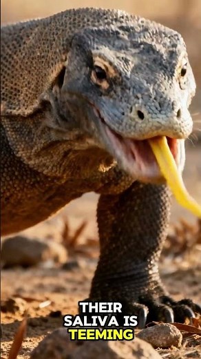 The Hidden Life of Komodo Dragon 🐾 #facts #worldwildlifeday #animals #wildliferescue #animalshorts