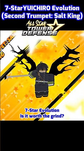 YUICHIRO (Second Trumpet Salt King) Evolution Worth The Grind? #roblox #allstartowerdefense #astd