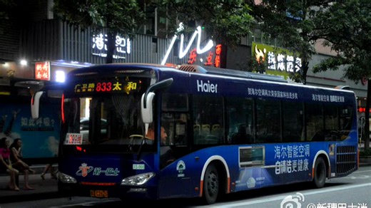 【新穗最北的常规线/截短前纪念】广州公交833路车 广卫路总站～太和总站 全程前方展望POV