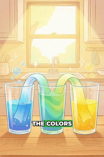 Walking Water Experiment 🌈 | Color Mixing Science for Kids