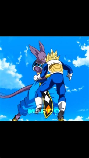 beerus ne mara mukka Vegeta ko 😯☠️🚫🥶 #anime #dragonballz #goku #edit #beerus
