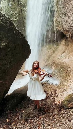 A Thousand Years by the Waterfall | Swiss Violin 🎻 #shorts #athousandyears #violinist