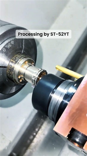 One-Step Turn-Mill Brass Coupling on ST-52YT CNC Lathe.