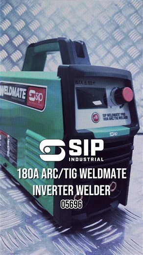 SIP ARC/TIG Weldmate Inverter Welder with synergistic control and 1 phase power 💪 Serious DIYers and trade users who want a proper welder without going into big 3-phase territory 👨‍🏭🔥 @sipindustrial #welder #fabricator #fabrication #welding