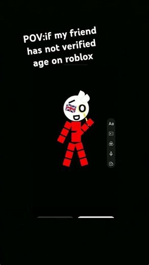 pov:if my friend has not verified age on roblox#funny #shorts