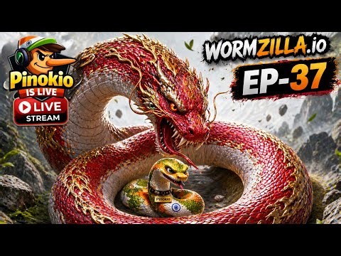 Rank 1 EP37 Wormzilla.io Live 🐍 Trap & Turn Gameplay | Climb to the Crown 🔥 #pinokioislive