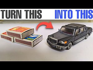 How to make Mercedes-Benz Out of Matchbox | Matchbox Mercedes W126 Car | DIY