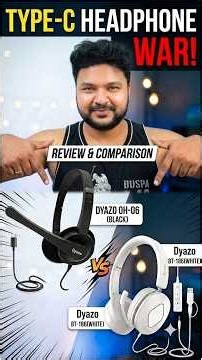 🎧 Dyazo OH-06 vs Dyazo BT-186 | Type-C Headphones Comparison & Review
