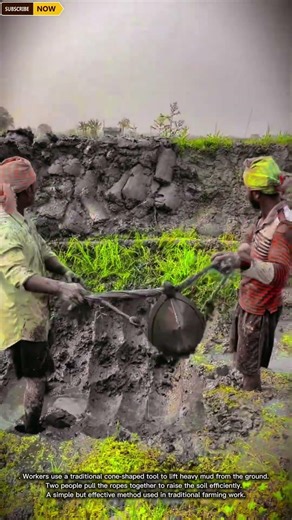 Unique Cone Shaped Digging Tool for Efficient Soil Loosening in Farming