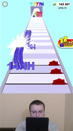 Number Merge Run : Shooting ❗Level 70❗#shorts #games #NumberMergeRun