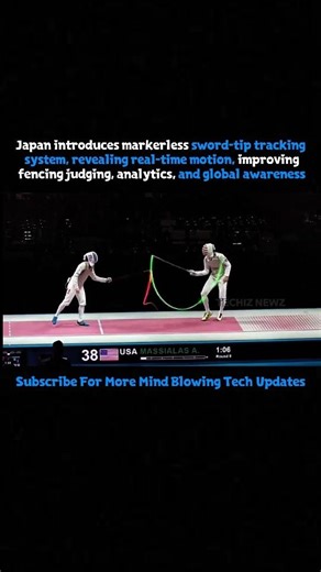 Japan made real time sword tip tracking system 🔥 #swordtrackingsystem #fenchtracker