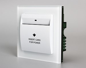 [Hot Item] Gtd 4mm Thickness Glass 220V AC 40A Energy Saver Card Holder Switch