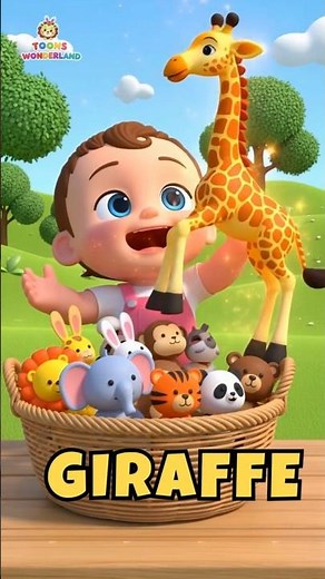 Animal Song for Kids | Learn Animal Names | Nursery Rhymes & Kids Songs #shorts #babysongs #cartoon