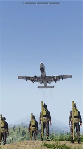 Arma 3: Soviet IGLA MANPADS Soldiers Vs A-10 Warthog. #arma3 #arma3milsim #shorts