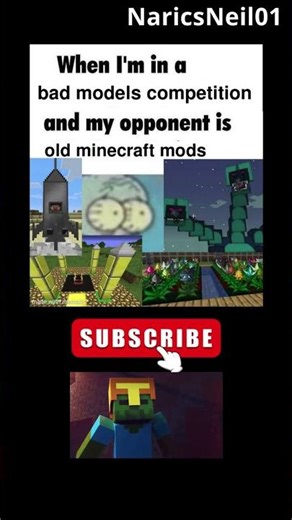 Competing Against Old Minecraft Mods in a Bad Model Contest 😂 #minecraftmeme #minecraft