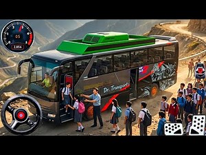 New School Bus Simulator 2026 - Offroad Bus Driving - Dangerous Roads - Bus Game Android Gameplay