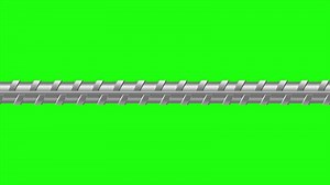 Download Realistic metal bar animation. Metal rebar. Seamless steel rebar. Metal rod. 4K seamless loop animation for free